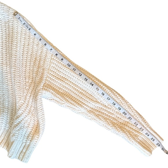 Aeropostale Chenille Henley Hoodie Cream XL Cozy Soft Pullover Sweater - Picture 10 of 10